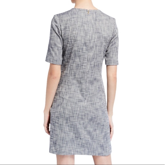 ❤️❤️Trina Turk Paradiso Crosshatch Short-Sleeve Sheath Dress size 10❤️❤️ - Picture 3 of 12